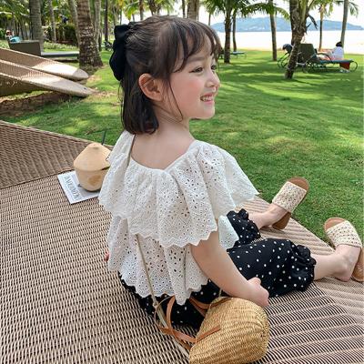 Girls suit 2022 New summer dress Little girl fashionable baby short sleeve mosquito repellent pants children's summer tw