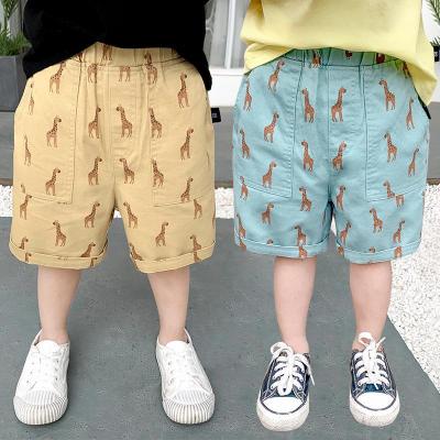 Children's summer shorts and boys' middle pants new 2022 Korean version of loose middle children thin baby style five mi