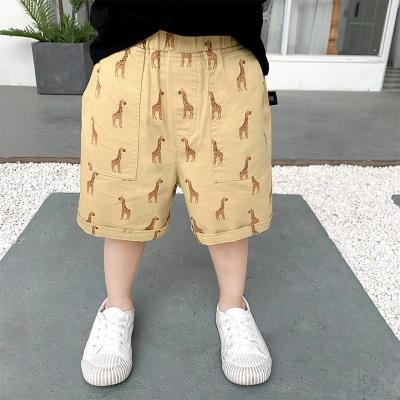 Children's summer shorts and boys' middle pants new 2022 Korean version of loose middle children thin baby style five mi